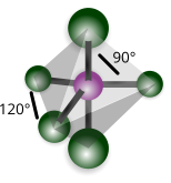 Pentafluoruro di fosforo, struttura tridimensionale